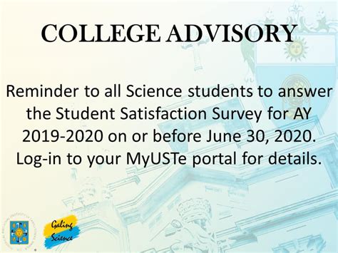 Link to survey: https://esurvey.ust.edu.ph/ .